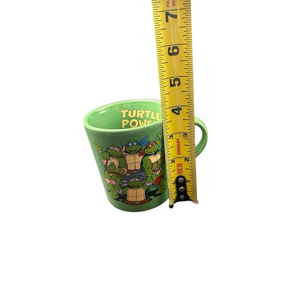 TMNT Teenage Mutant Ninja Turtle Turtle Power Green Coffee Cup Mug Viacom 2014 - Picture 6 of 8